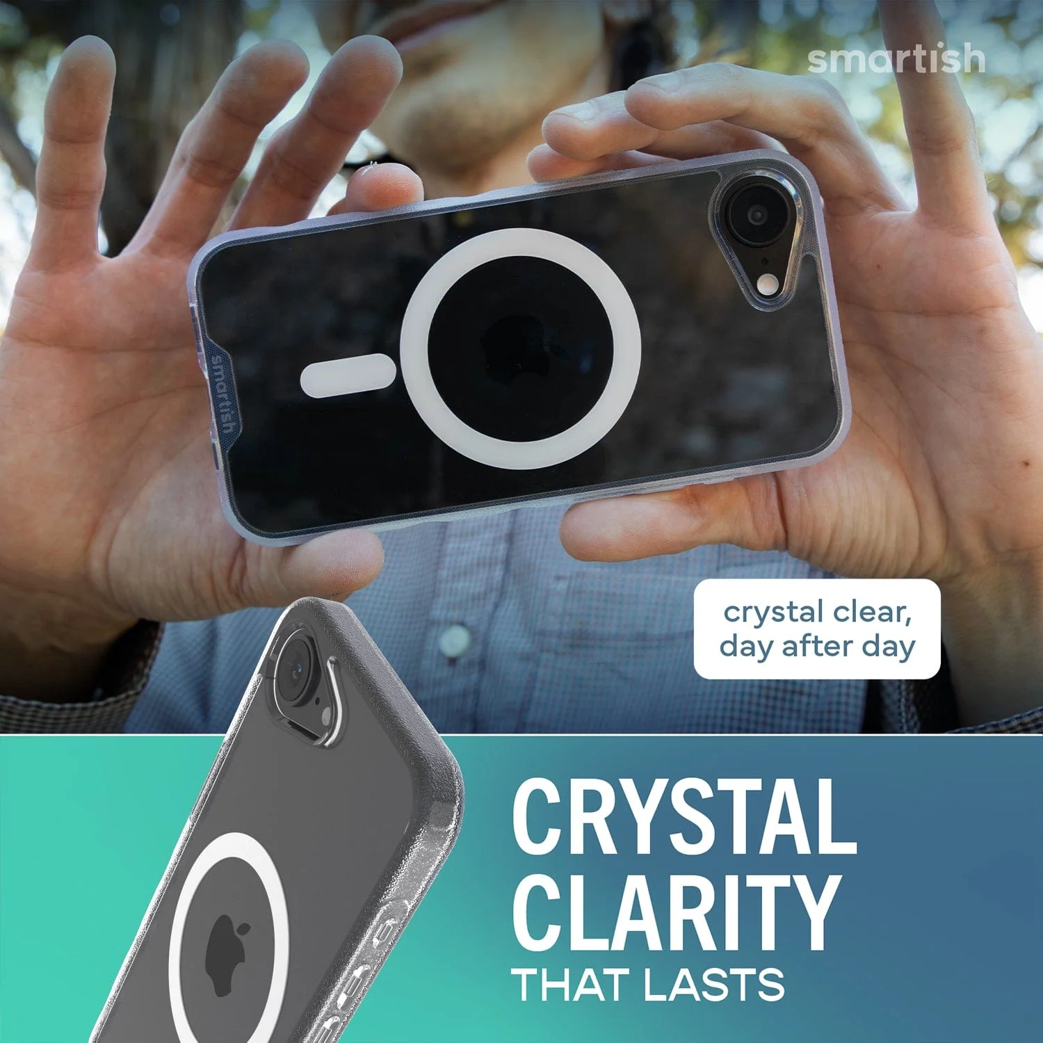 Gripmunk Clear with MagSafe® - Slim Case for iPhone 17e - Image 4