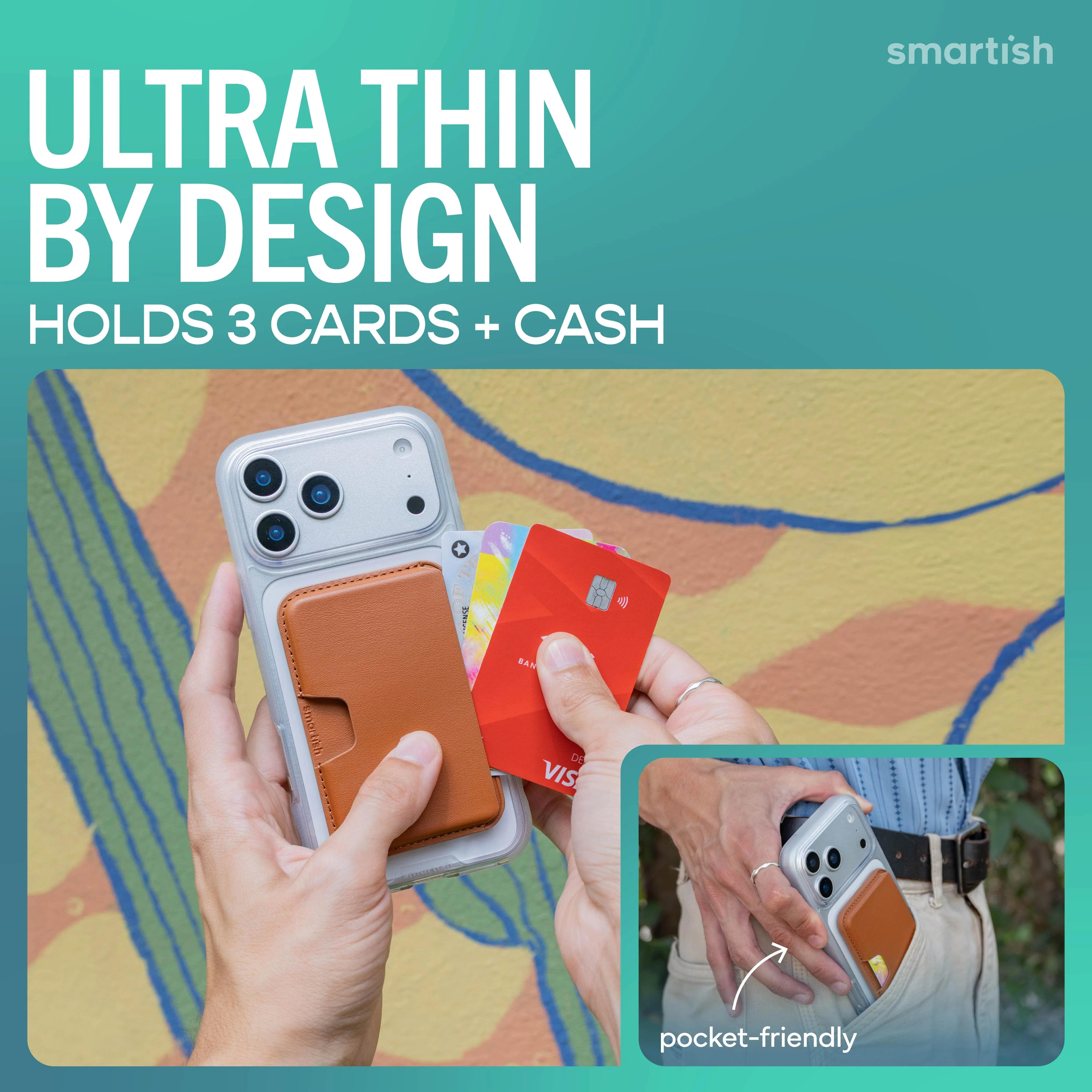 Side Hustle - Vegan Leather MagSafe Compatible Wallet - Image 11