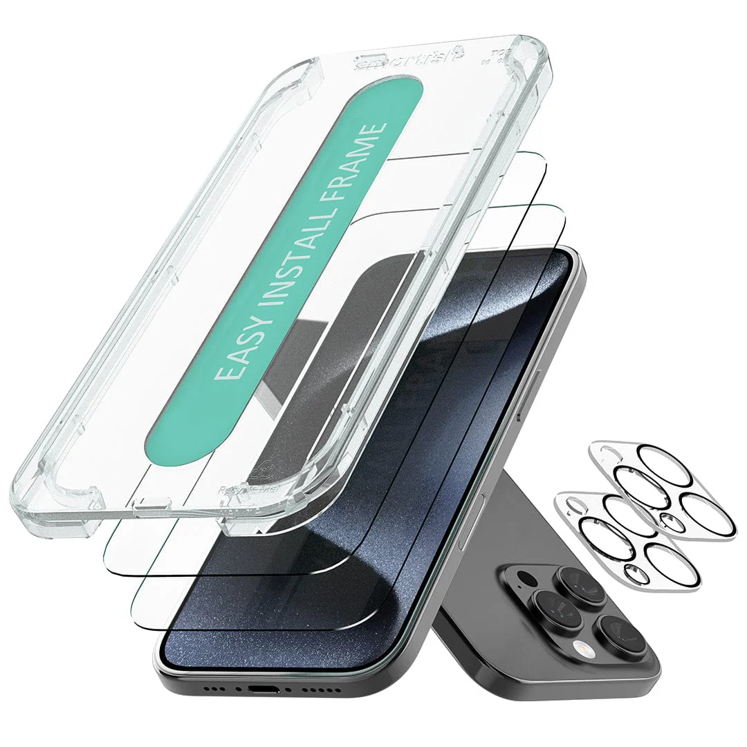 Tuff Sheet + Camera Lens Protectors - Tempered Glass Screen Protector (2-Pack) for iPhone 16 Pro Max - Image 11