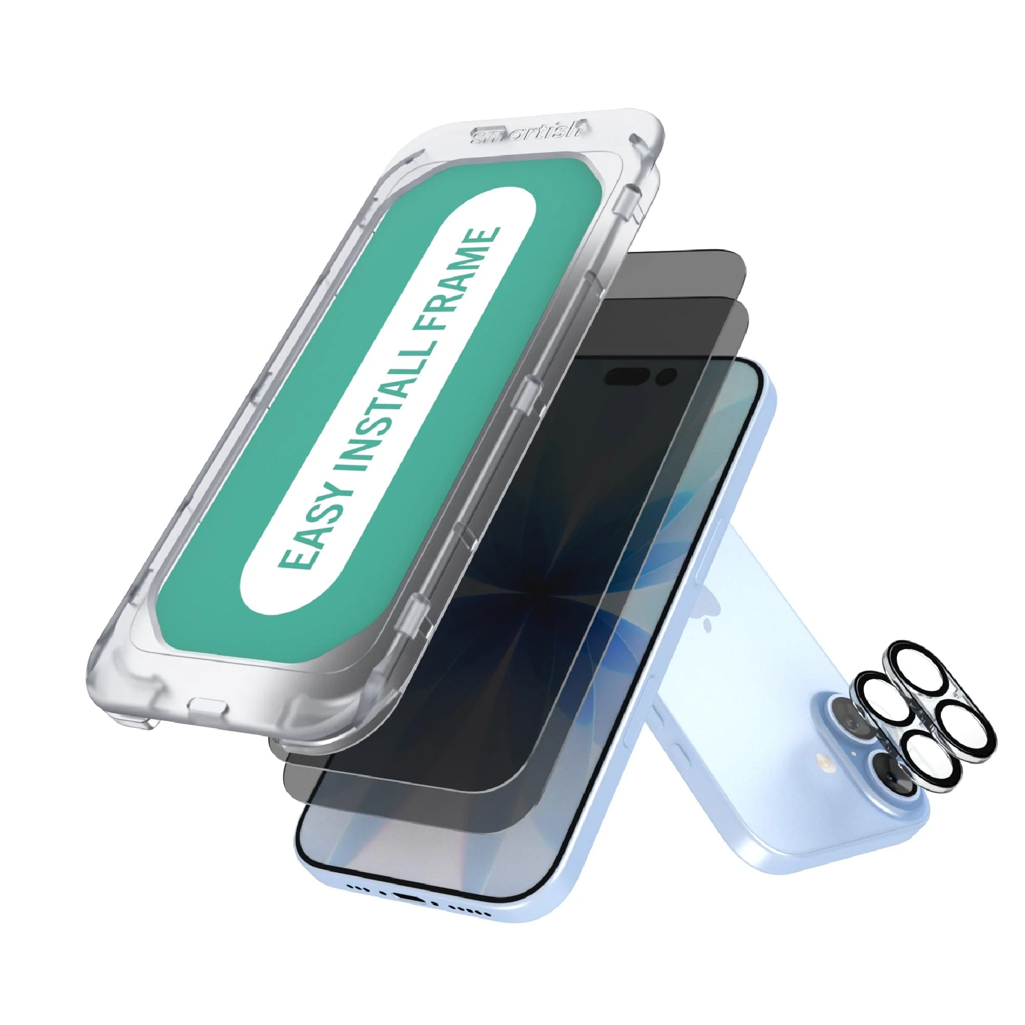 Tuff Sheet + Camera Lens Protectors - Tempered Glass Screen Protector (2-Pack) for iPhone 17 - Image 20