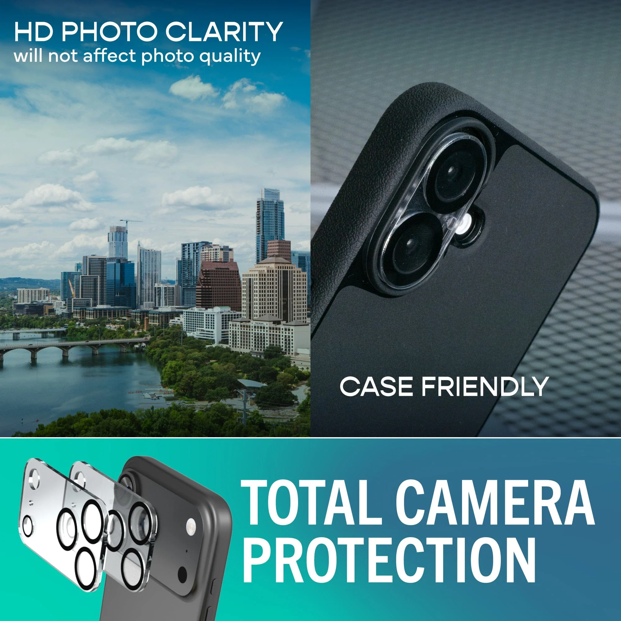 Tuff Sheet + Camera Lens Protectors - Tempered Glass Screen Protector (2-Pack) for iPhone 17 Pro Max - Image 15