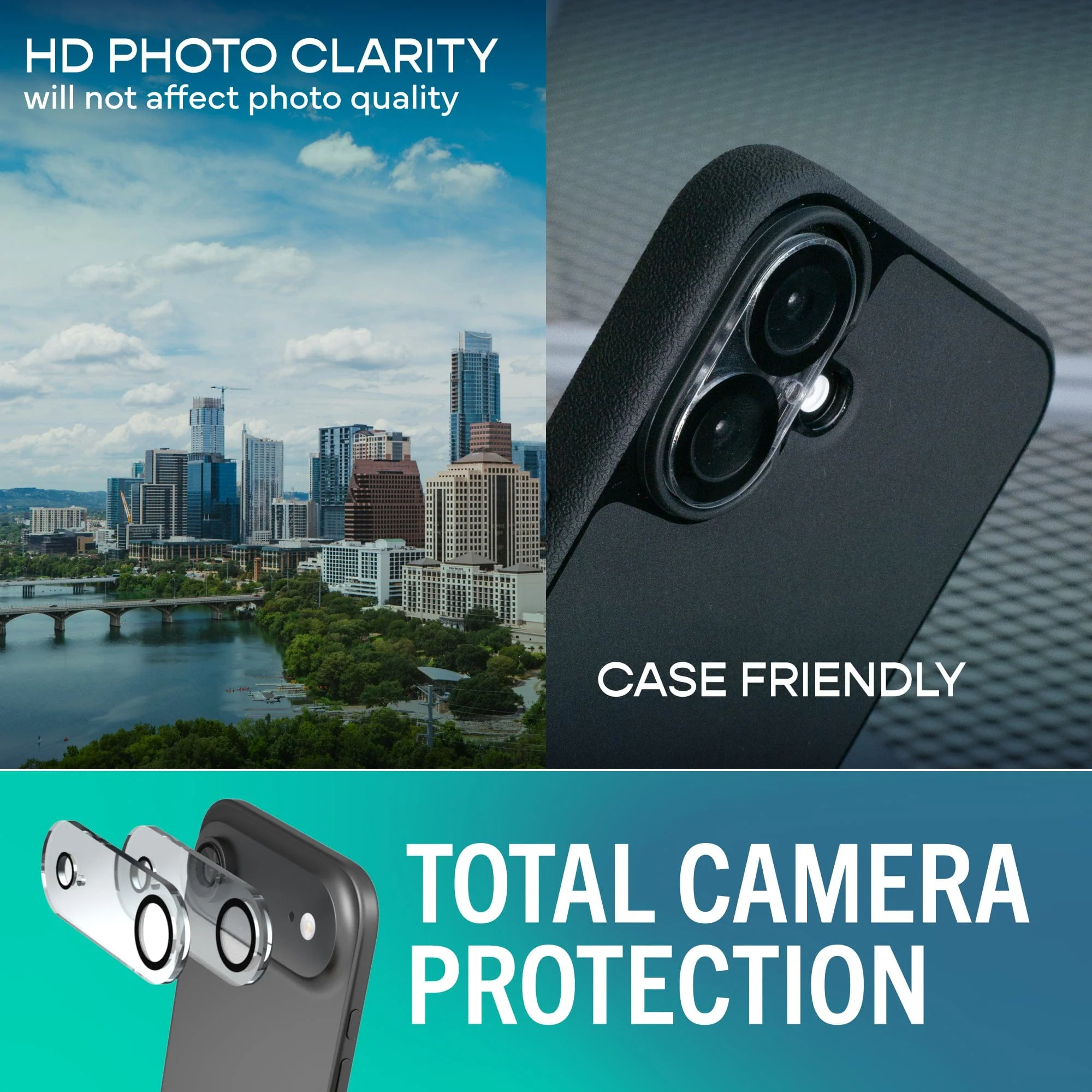 Tuff Sheet + Camera Lens Protectors - Tempered Glass Screen Protector (2-Pack) for iPhone Air - Image 15