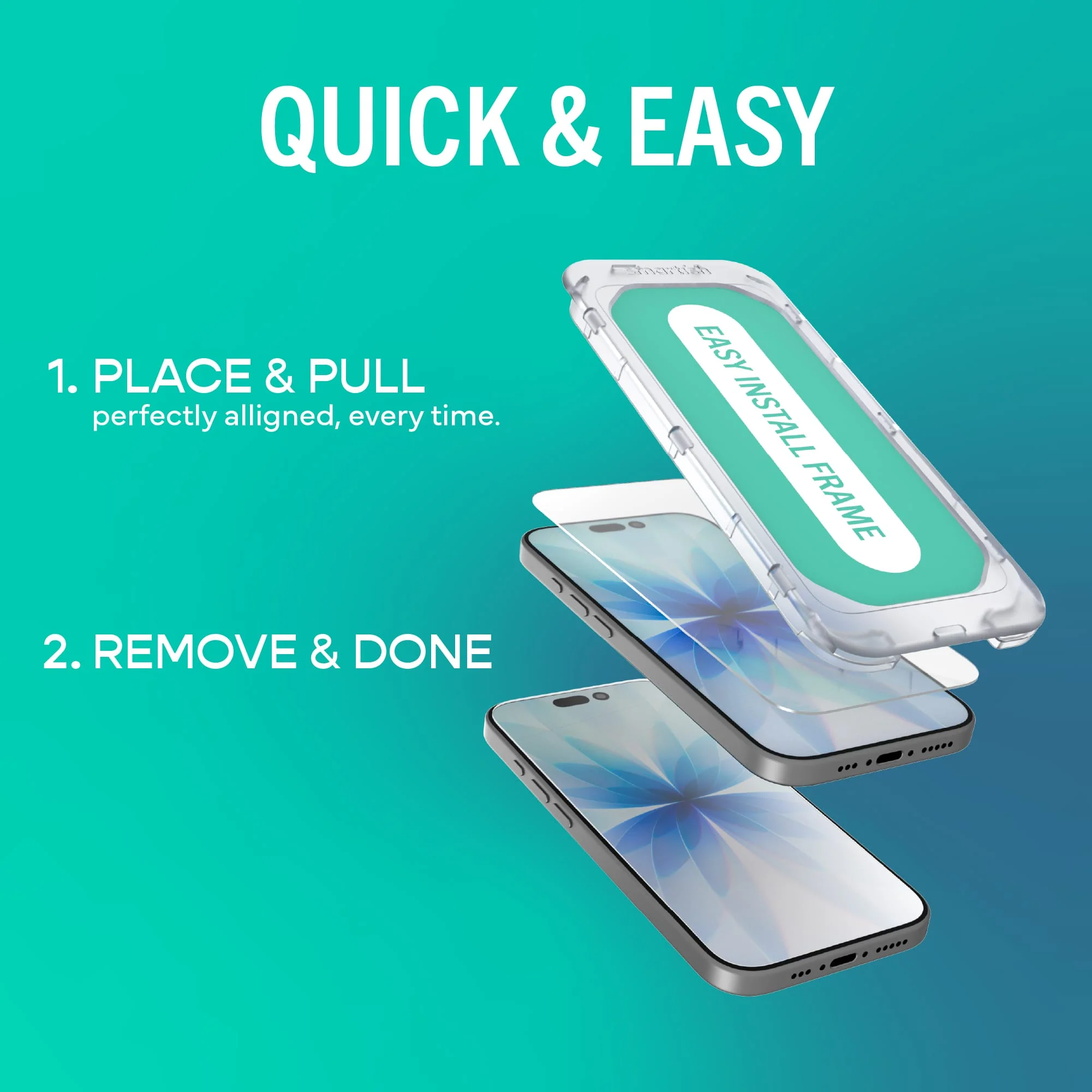 Tuff Sheet - Tempered Glass Screen Protector (2-Pack) for iPhone 17e - Image 2