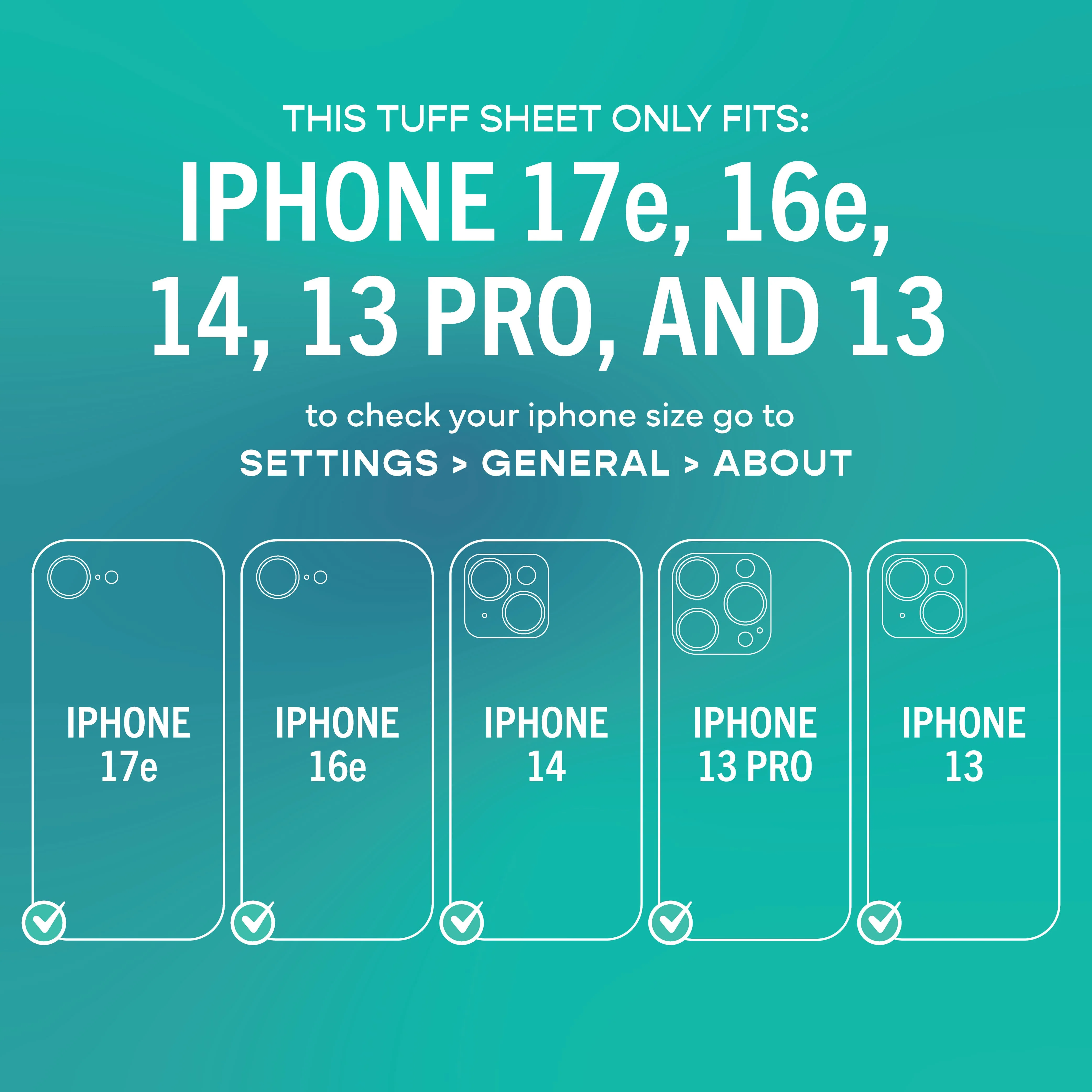 Tuff Sheet - Tempered Glass Screen Protector (2-Pack) for iPhone 17e - Image 5